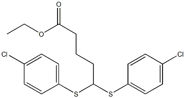 5,5-Bis[(4-chlorophenyl)thio]valeric acid ethyl ester