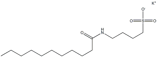 4-ウンデカノイルアミノ-1-ブタンスルホン酸カリウム 化学構造式