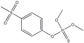 Thiophosphoric acid O,O-dimethyl O-[p-(methylsulfonyl)phenyl] ester