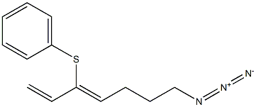 (3Z)-7-アジド-3-フェニルチオ-1,3-ヘプタジエン 化学構造式