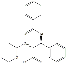 [2R,3S,(-)]-2-(1-Ethoxyethoxy)-3-phenyl-3-(benzoylamino)propanoic acid