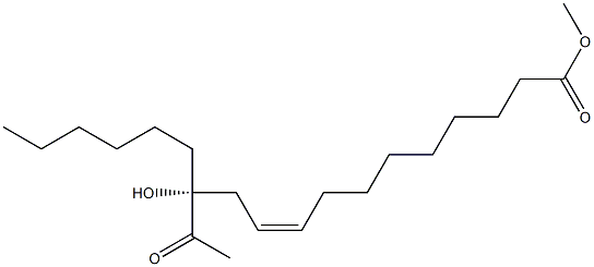 12-アセチルリシノール酸メチル 化学構造式
