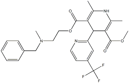 4-[4-(Trifluoromethyl)pyridin-2-yl]-1,4-dihydro-2,6-dimethylpyridine-3,5-dicarboxylic acid 3-methyl 5-[2-(N-methyl-N-benzylamino)ethyl] ester