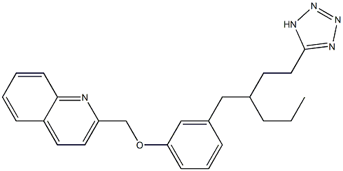 2-[3-[2-Propyl-4-(1H-tetrazol-5-yl)butyl]phenoxymethyl]quinoline