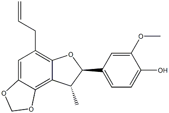 (7R,8R)-7,8-Dihydro-5-(2-propenyl)-8-methyl-7-(4-hydroxy-3-methoxyphenyl)furo[3,2-e]-1,3-benzodioxole