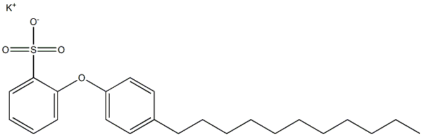 2-(4-ウンデシルフェノキシ)ベンゼンスルホン酸カリウム 化学構造式