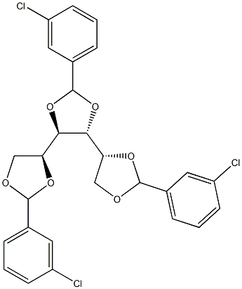 1-O,2-O:3-O,4-O:5-O,6-O-Tris(3-chlorobenzylidene)-D-glucitol
