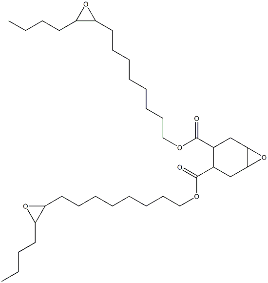 7-オキサビシクロ[4.1.0]ヘプタン-3,4-ジカルボン酸ビス(9,10-エポキシテトラデカン-1-イル) 化学構造式