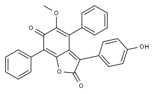 4,7-Diphenyl-3-(4-hydroxyphenyl)-5-methoxy-benzofuran-2,6-dione