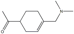 4-アセチル-1-[(ジメチルアミノ)メチル]-1-シクロヘキセン 化学構造式