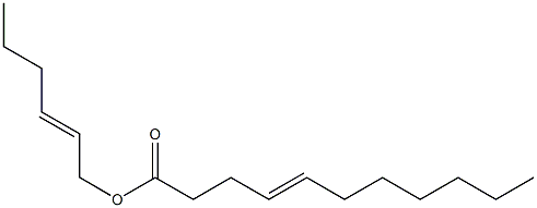 4-ウンデセン酸2-ヘキセニル 化学構造式