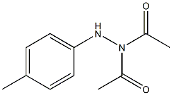 1,1-ジアセチル-2-(4-メチルフェニル)ヒドラジン 化学構造式