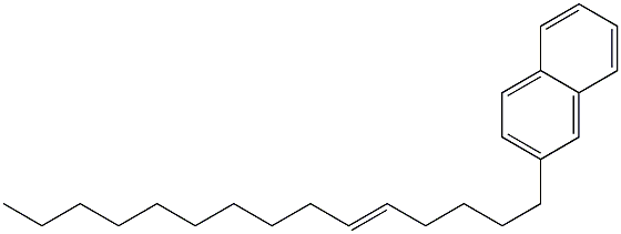 2-(5-ペンタデセニル)ナフタレン 化学構造式