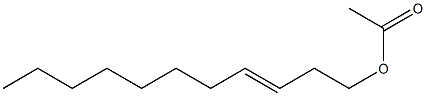 酢酸3-ウンデセニル 化学構造式