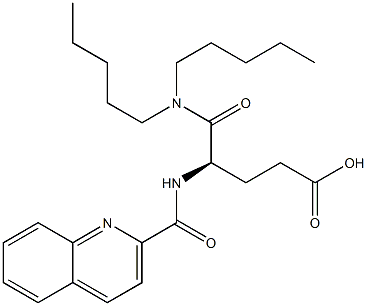 (R)-4-(2-Quinolinylcarbonylamino)-5-oxo-5-dipentylaminovaleric acid