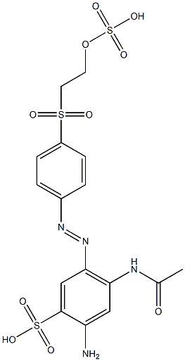 4-(Acetylamino)-2-amino-5-[[4-[[2-(sulfooxy)ethyl]sulfonyl]phenyl]azo]benzenesulfonic acid