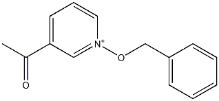 3-アセチル-1-(ベンジルオキシ)ピリジン-1-イウム 化学構造式
