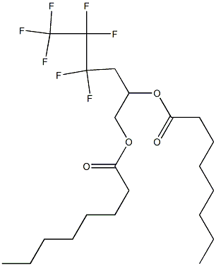Dioctanoic acid 4,4,5,5,6,6,6-heptafluoro-1,2-hexanediyl ester