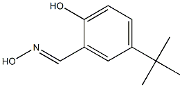 2-ヒドロキシ-5-tert-ブチルベンズアルデヒドオキシム 化学構造式