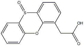 4-カルボキシメチルフェノキサチイン10-オキシド 化学構造式