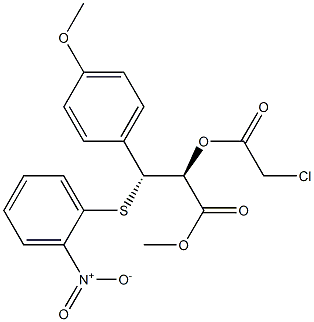 (2S,3R)-2-(Chloroacetoxy)-3-(4-methoxyphenyl)-3-[(2-nitrophenyl)thio]propionic acid methyl ester
