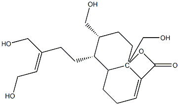 (1R,2R)-1-(5-Hydroxy-3-hydroxymethyl-3-pentenyl)-2,4a-bis(hydroxymethyl)-1,2,3,4,4a,7,8,8a-octahydronaphthalene-5-carboxylic acid 5,4a-lactone