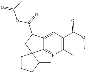 5'-Acetyl-5',6'-dihydro-2'-methylspiro[cyclopentane-1,7'-[7H]cyclopenta[b]pyridine]-3',5'-dicarboxylic acid dimethyl ester