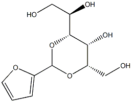 2-O,4-O-フルフリリデン-D-グルシトール 化学構造式