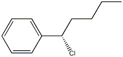 (-)-[(S)-1-クロロペンチル]ベンゼン 化学構造式