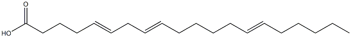 5,8,14-イコサトリエン酸 化学構造式