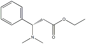 [S,(+)]-β-(ジメチルアミノ)ヒドロけい皮酸エチル 化学構造式