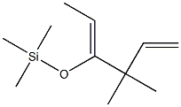 (Z)-3,3-ジメチル-4-(トリメチルシリルオキシ)-1,4-ヘキサジエン 化学構造式