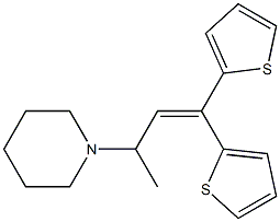 1-[3,3-Di(2-thienyl)-1-methylallyl]piperidine