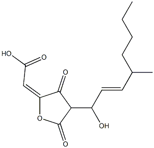 [[3,5-Dioxo-4-[(E)-1-hydroxy-4-methyl-2-octenyl]tetrahydrofuran]-2-ylidene]acetic acid