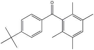 4-tert-ブチル-2',3',5',6'-テトラメチルベンゾフェノン 化学構造式