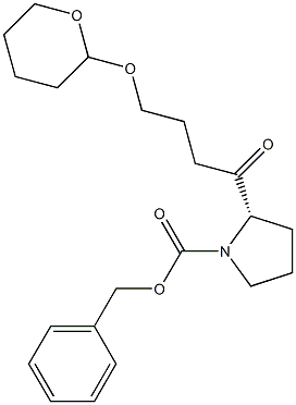 (2S)-2-[1-Oxo-4-(tetrahydro-2H-pyran-2-yloxy)butyl]pyrrolidine-1-carboxylic acid benzyl ester