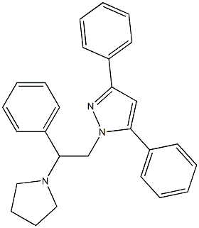 3,5-Diphenyl-1-[2-phenyl-2-(pyrrolidin-1-yl)ethyl]-1H-pyrazole