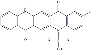 5,7,12,14-Tetrahydro-2,8-dimethyl-7,14-dioxoquino[2,3-b]acridine-5-sulfonic acid