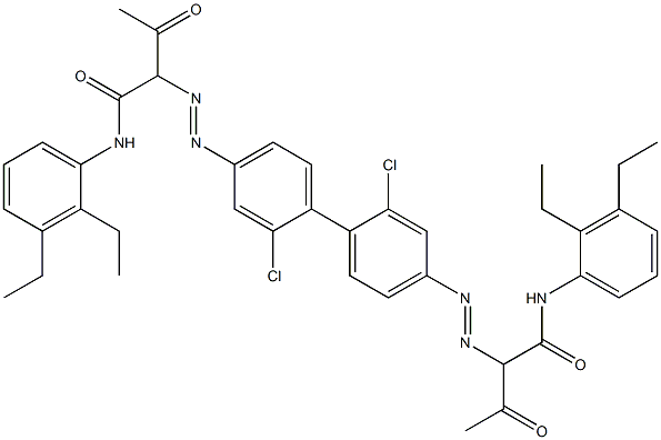 4,4'-Bis[[1-(2,3-diethylphenylamino)-1,3-dioxobutan-2-yl]azo]-2,2'-dichloro-1,1'-biphenyl