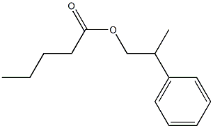 ペンタン酸2-フェニルプロピル 化学構造式