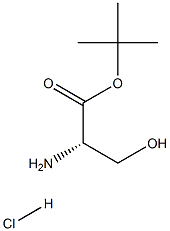 L-丝氨酸叔丁酯盐酸盐 结构式