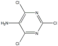 2,4,6-三氯-5-氨基嘧啶 结构式