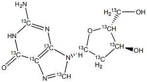 2'-Deoxyguanosine-13C10