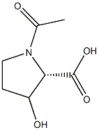 N-乙酰羟基脯氨酸, , 结构式