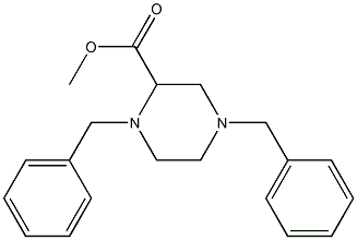 1,4-二苄基-哌嗪-2-甲酸甲酯, , 结构式