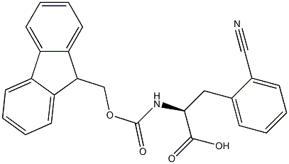FMOC-D-2-氰基苯丙氨酸 结构式