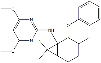 2-phenoxycarbylamino-4,6-dimethoxypyrimidine Structure