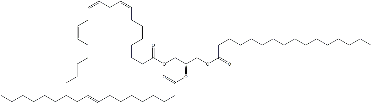 1-hexadecanoyl-2-(9Z-octadecenoyl)-3-(5Z,8Z,11Z,14Z-eicosatetraenoyl)-sn-glycerol