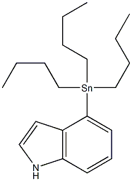 4-(Tributylstannyl)-1H-indole Structure
