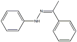 N-フェニル-1-フェニルエタノンヒドラゾン 化学構造式
